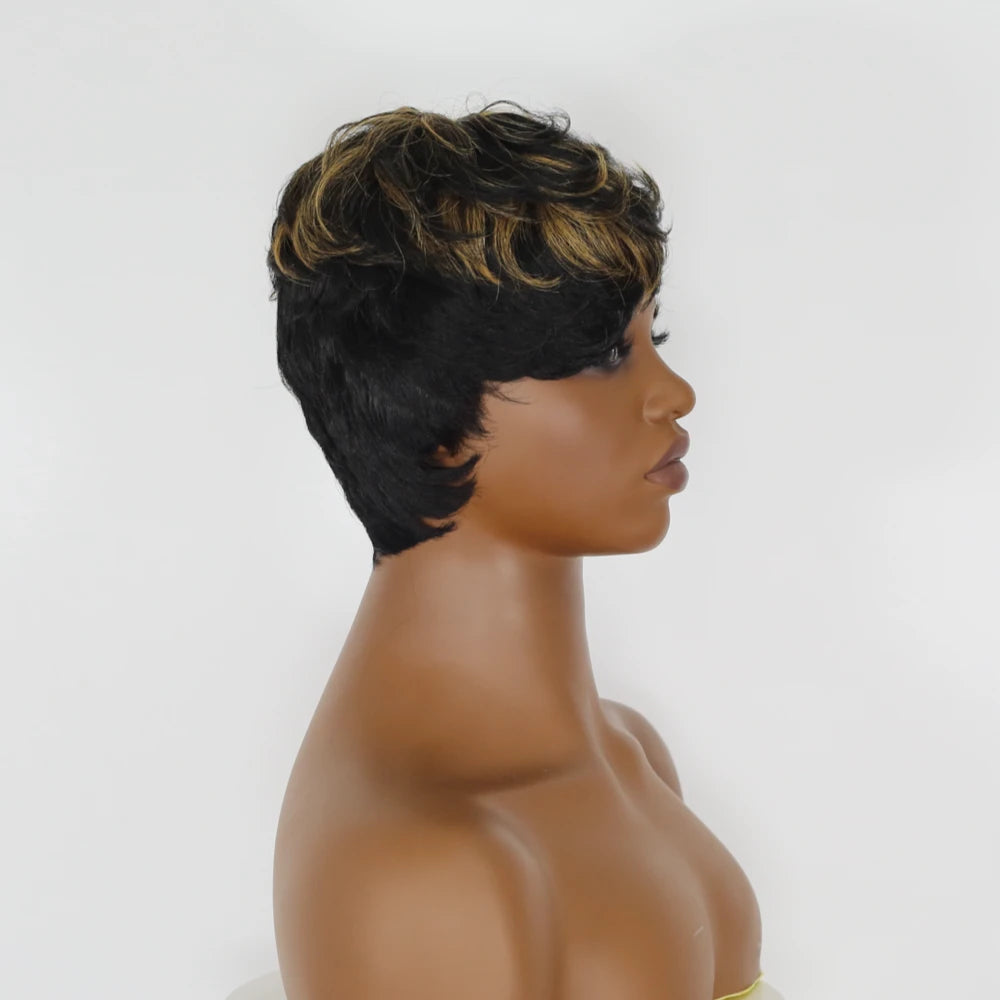 Short Layered Pixie Cut Human Hair