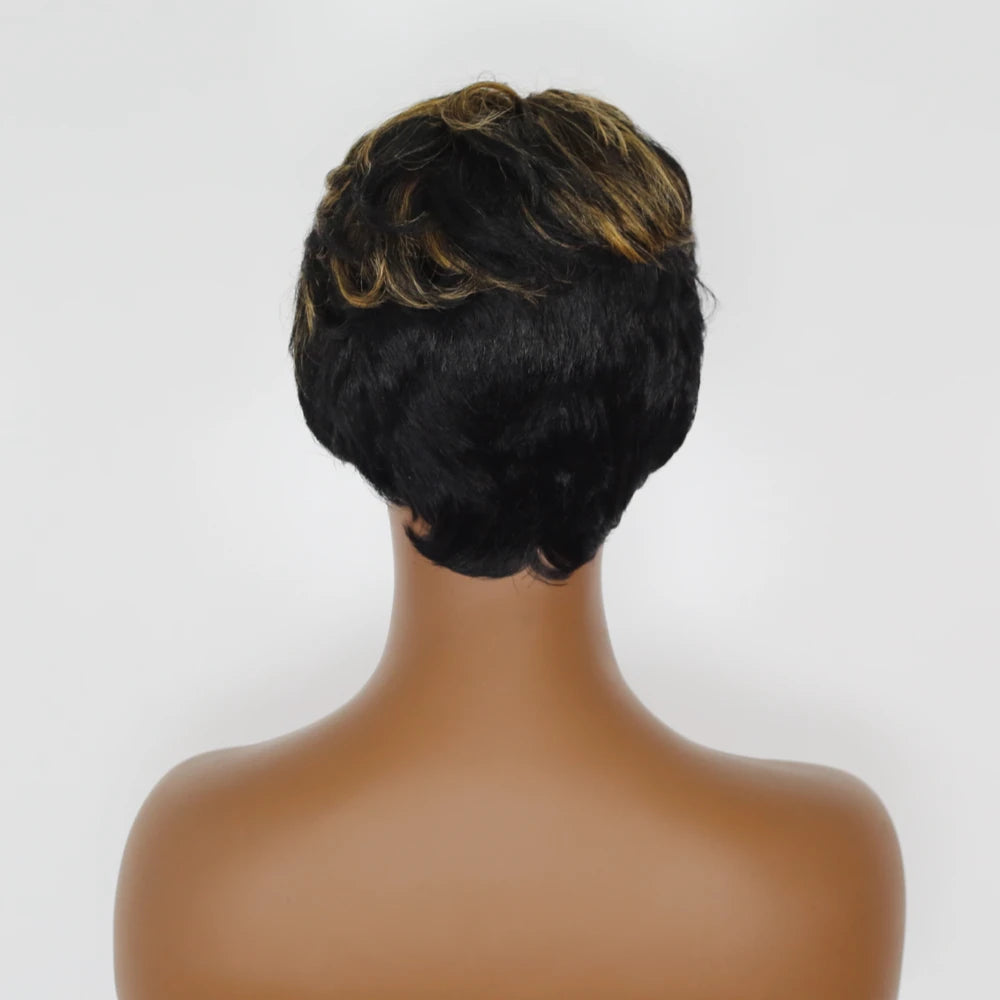 Short Layered Pixie Cut Human Hair