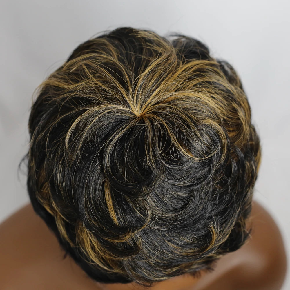 Short Layered Pixie Cut Human Hair